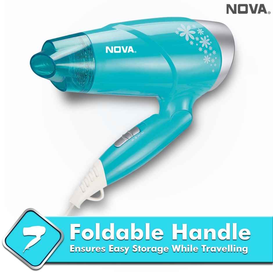 Nova Nhp 8206 Hair Dryer (1400 W, Turquoise)