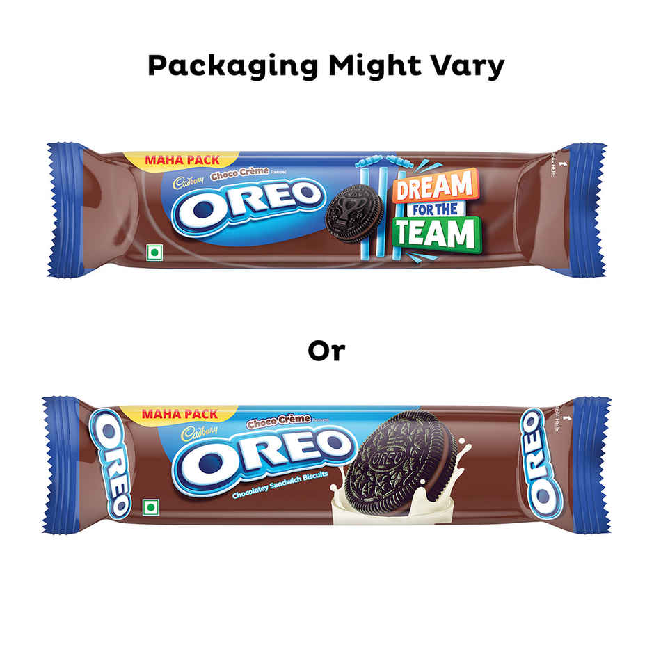 Cadbury Oreo Choco Cream Sandwich Biscuits | Trans Fat-free Combo