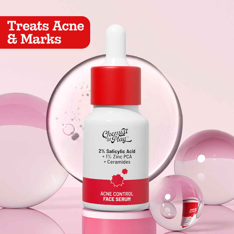 Chemist at Play 2% Salicylic Acid Face Serum | Treats Acne, Fades Acne Mark, Controls Excess Oil