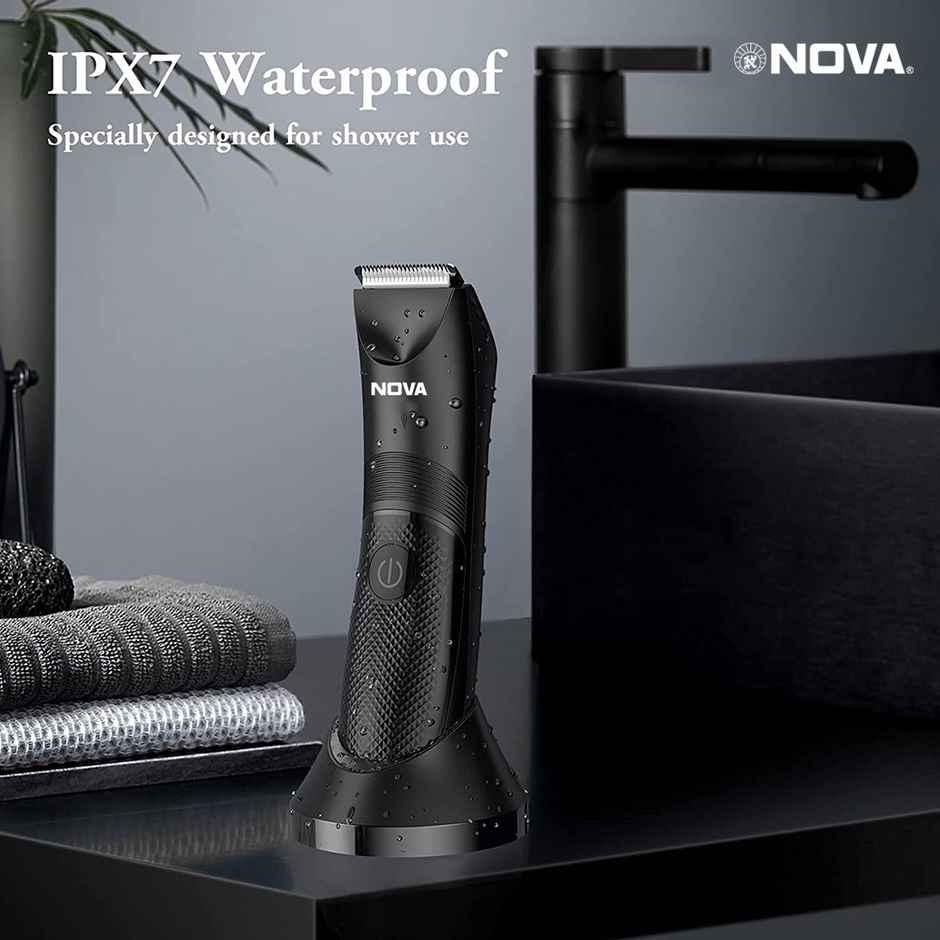 Nova Nht 1043 Head To Toe Trimmer 120 Min Runtime 6 Length Settings (Black) USB to Type-C Charging