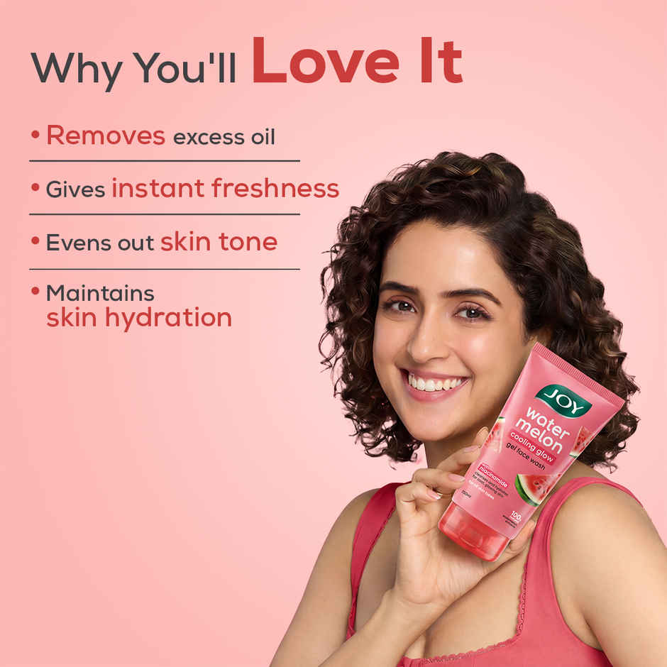Joy Watermelon Cooling Glow Gel Face Wash