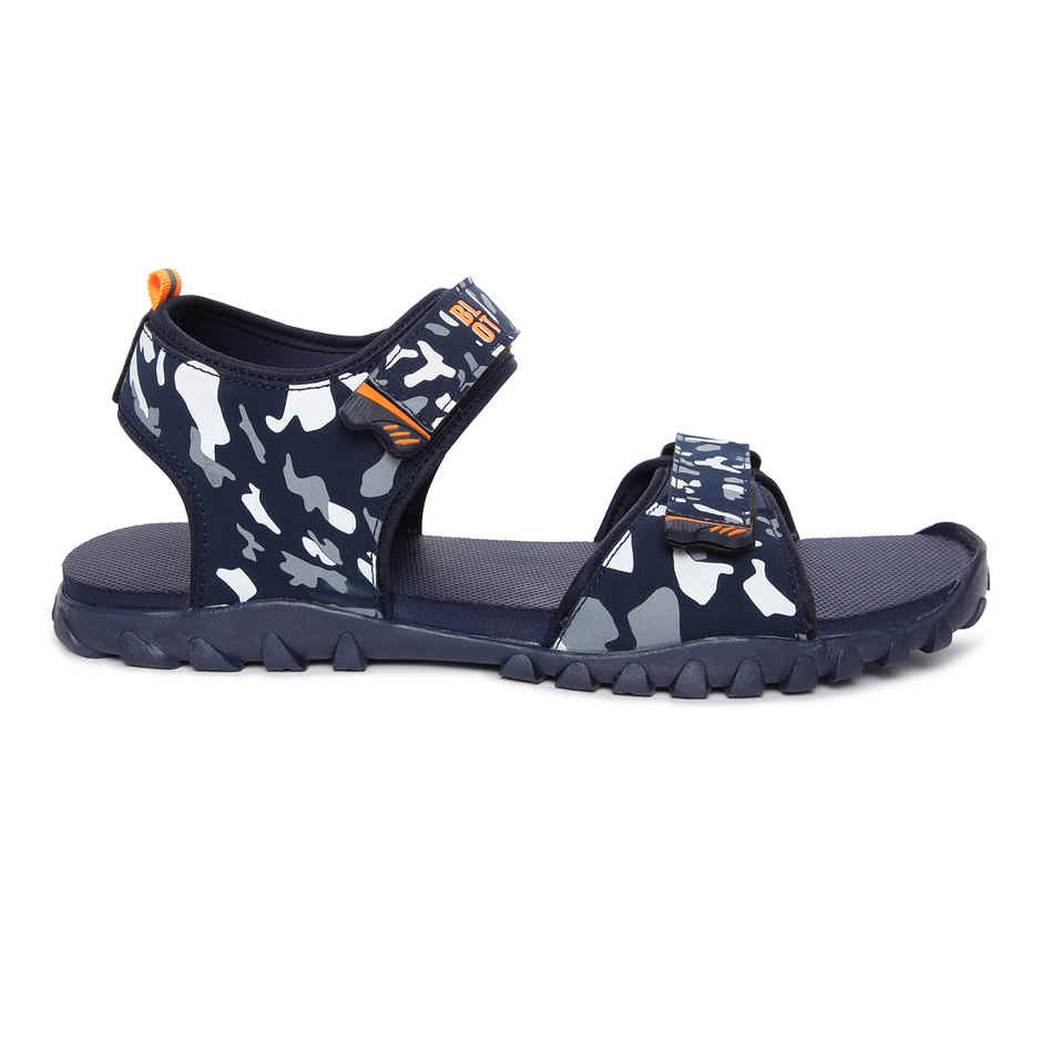 Paragon Blot Men's Blue & Orange Sandals - 8
