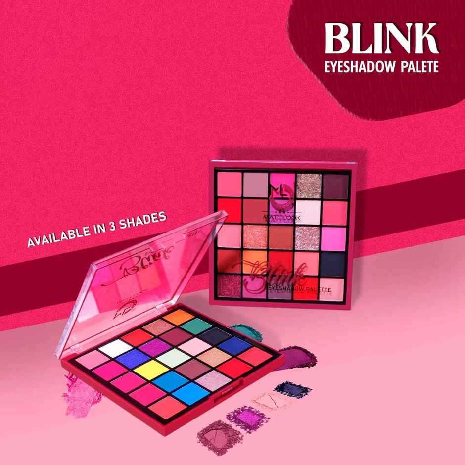 Mattlook Blink Eyeshadow Palette With Highly Pigmented Matte & Shimmer | Shade-02