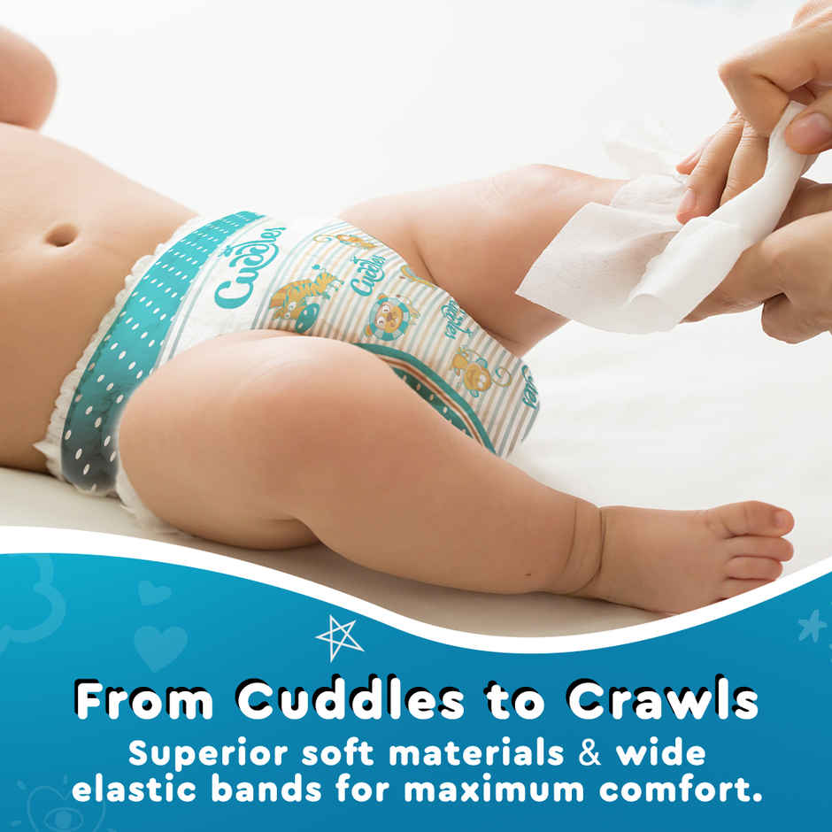 Cuddles Baby Pant Diaper - M 74 Pieces | 7 - 12kg | Upto 12 hours Protection 2X Softer