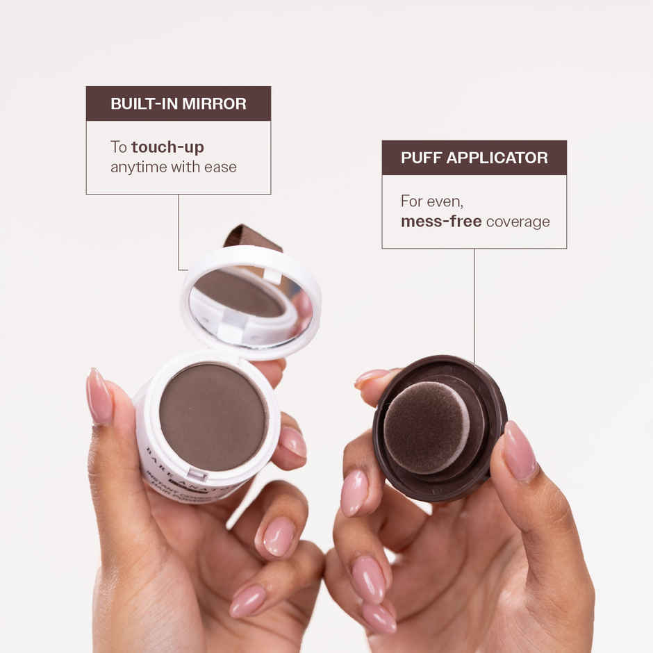 Bare Anatomy Instant Cover-Up Hair Powder | Seamless Natural Finish | Brown Color Hair Powder