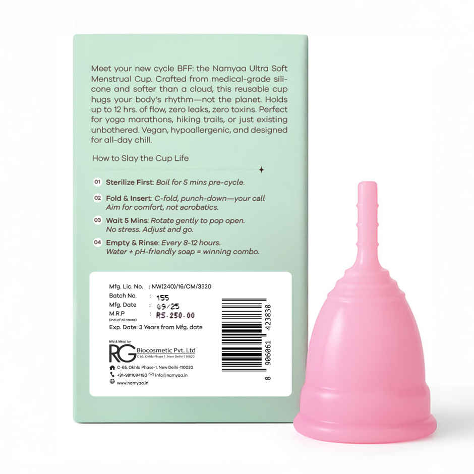 Namyaa Ultra Soft Reusable Menstrual Cup Large