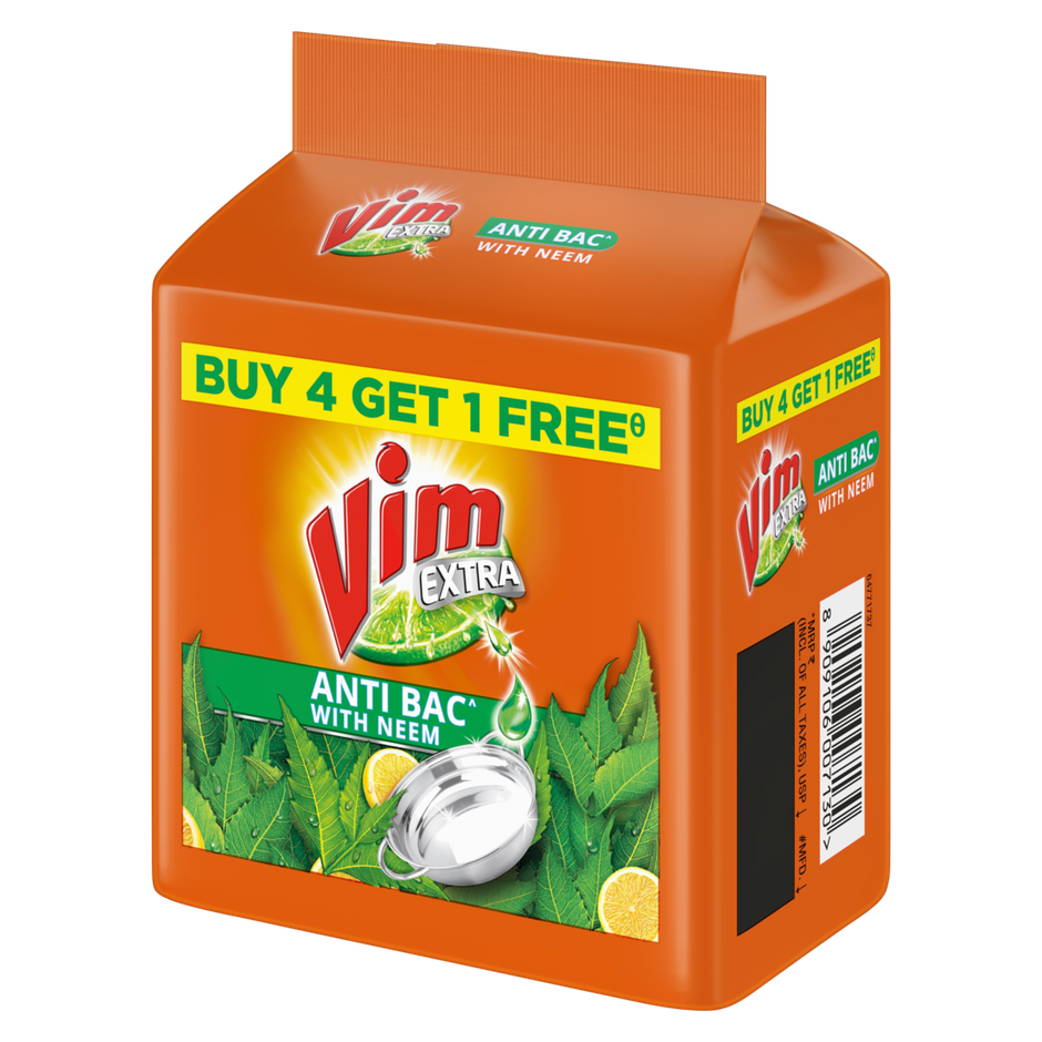 Vim Extra Anti Bac with Neem Dishwash Bar