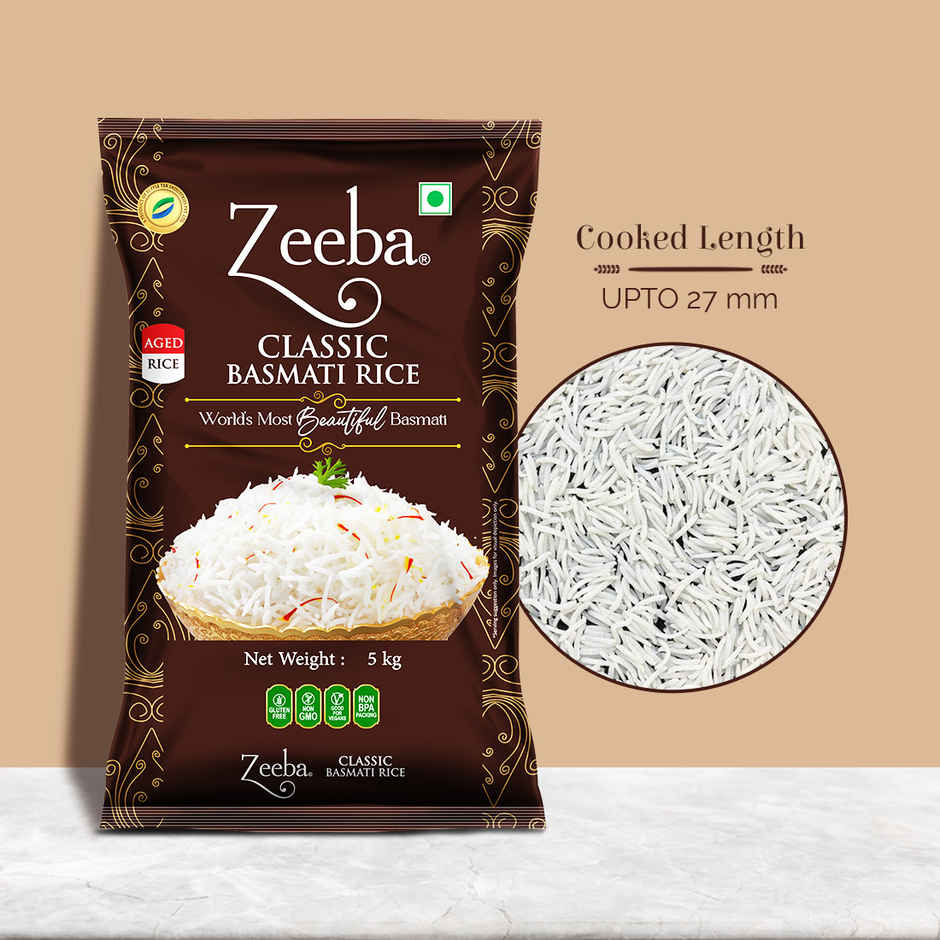 Zeeba Classic Aged Basmati Rice Extra Long Rice