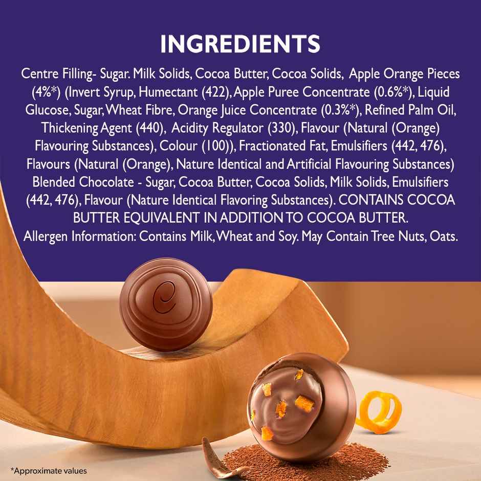 Cadbury Studio Chocolat A L'Orange Signature Pralines Chocolate