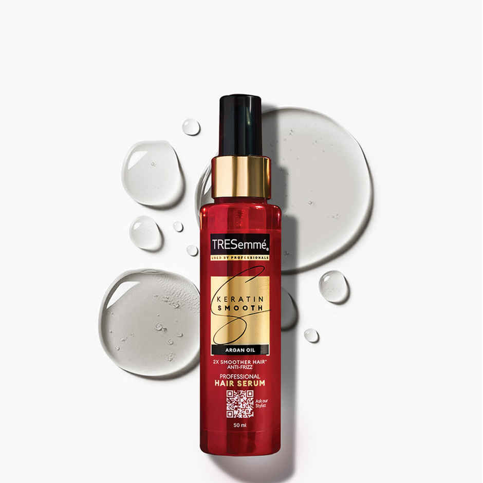 TRESemme Keratin Smooth Anti-Frizz Hair Serum, Smoothens Dry & Frizzy Hair