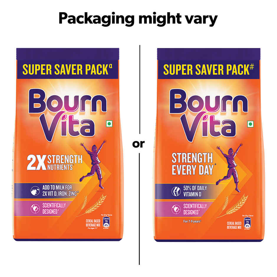Bournvita Chocolate Cereal Based Nutrition Drink Mix Pouch