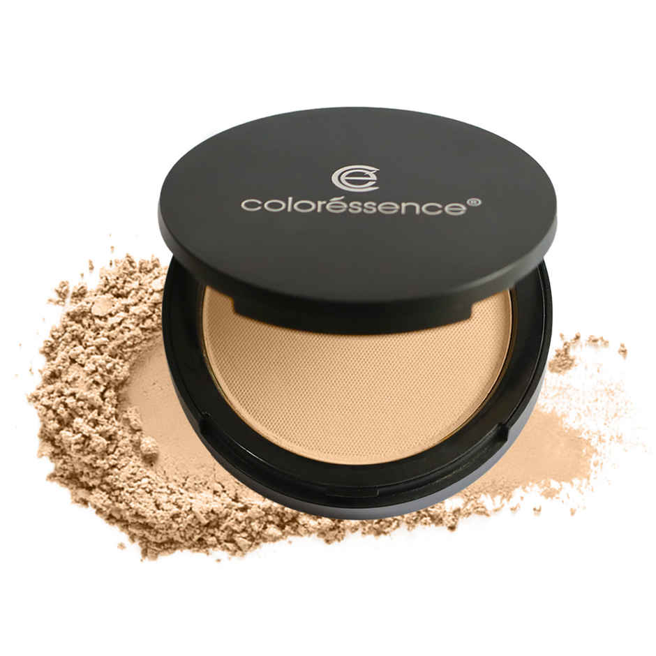 Coloressence Starlet HD Matte Compact Powder 10g with Puff | Beige | Lightweight | Long Lasting