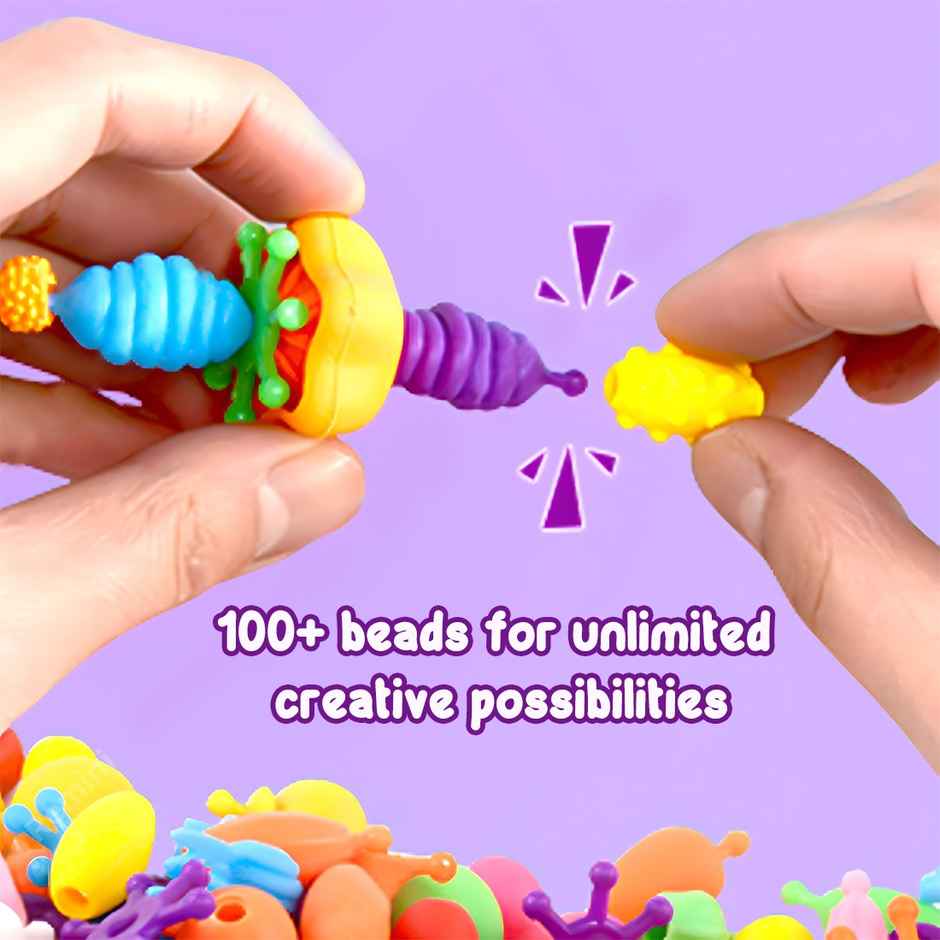 Wembley Snap Pop Beads for Girls Kid�s Jewelry Making Kit Craft Kits 100+ Beads
