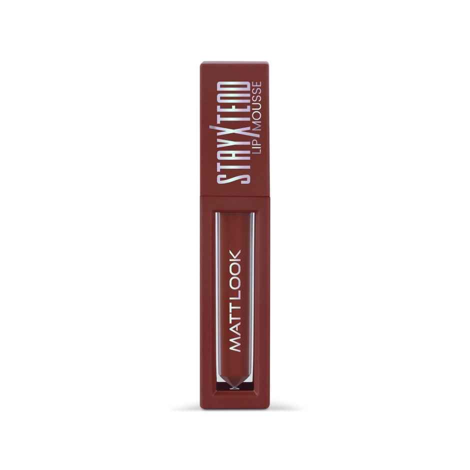 Mattlook Stayxtend Lip Mousse Lipstick Enriched With VitaminE & Non Sticky Formula | Choco Latte 23
