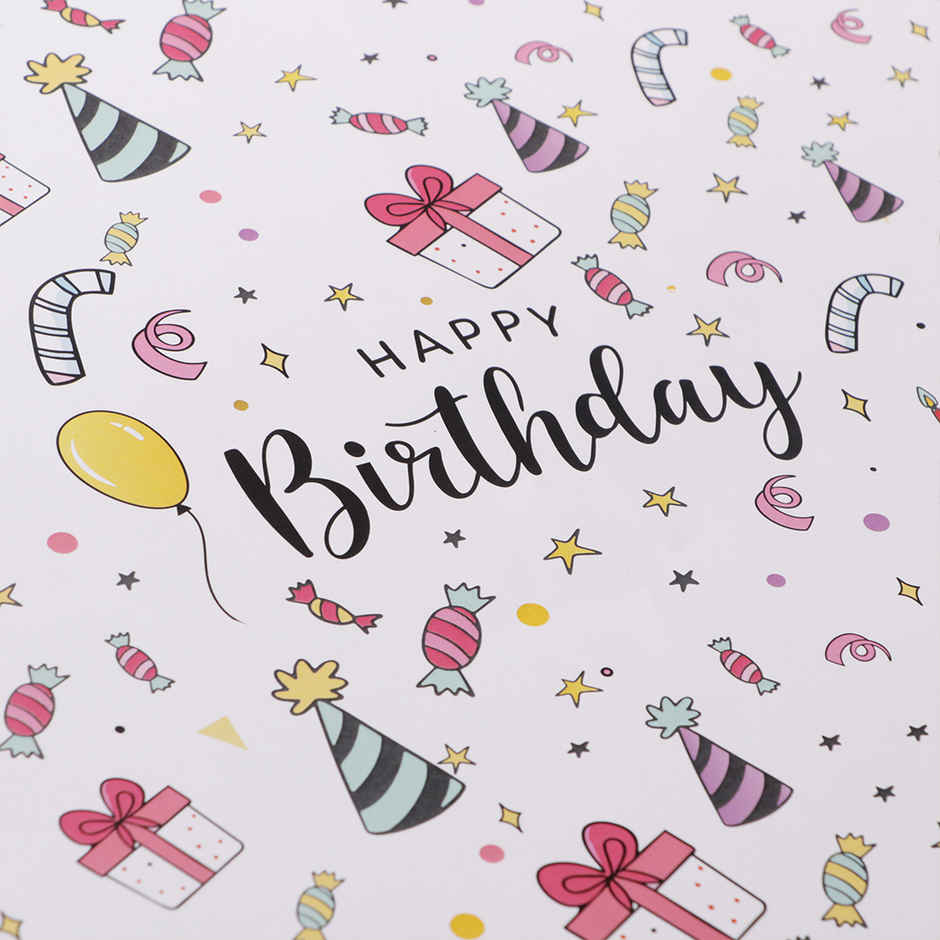 Birthday Gift Wrapping Paper | Pack Of 2 | Happy Mail