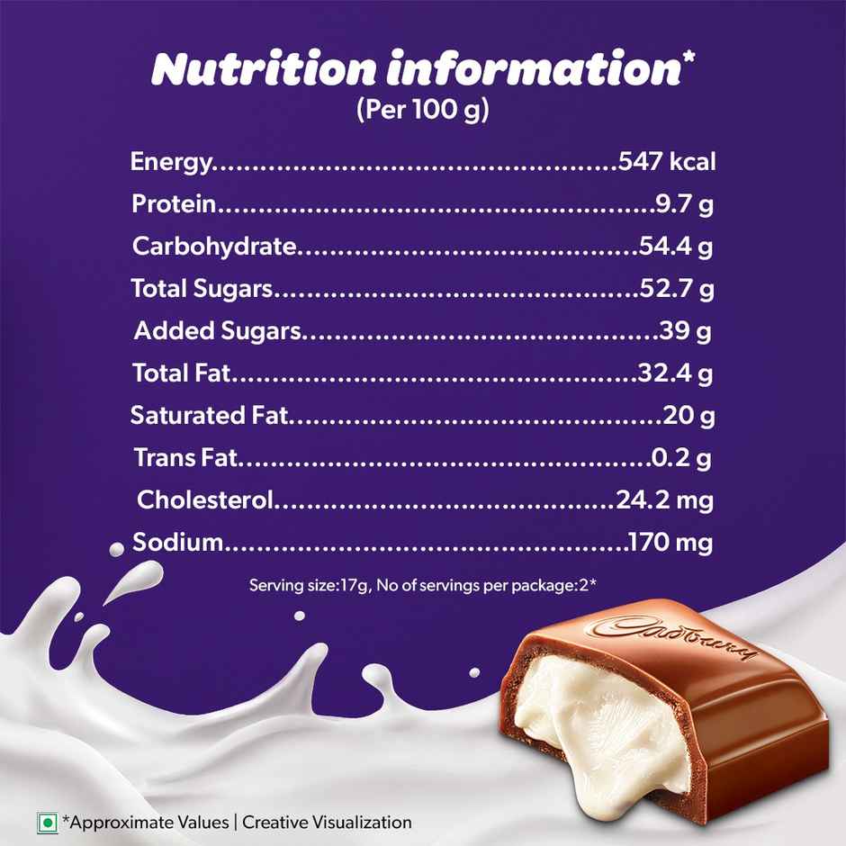 Cadbury Dairy Milk Milkinis Duo Pack Chocolate Bar