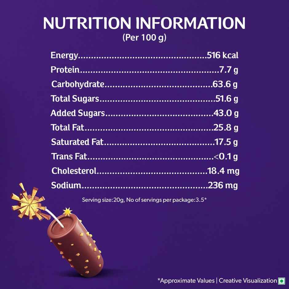 Cadbury Dairy Milk Crackle Chocolate Bar  Combo 