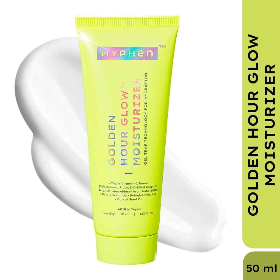 Hyphen Golden Hour Glow Face Moisturizer | Brighter Skin With Triple Vitamin C And 3% Niacinamide Combo    