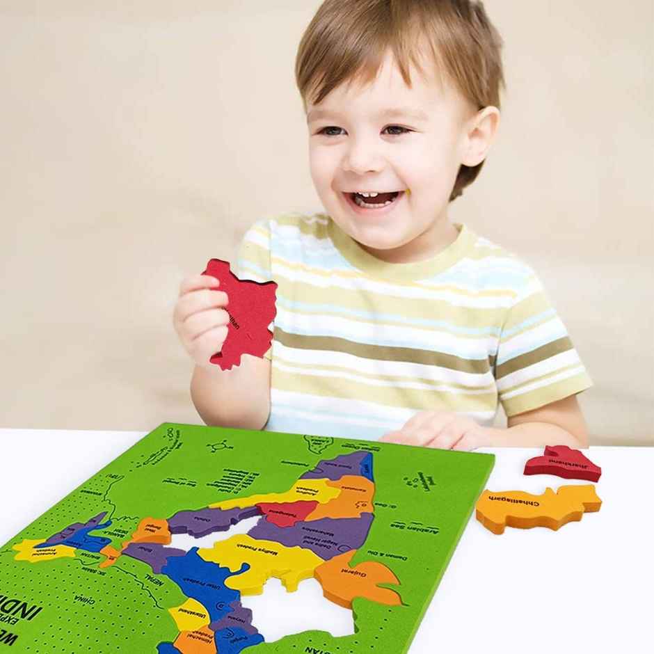 Wembley Explore India Map Puzzle For Kids | Map Of India Mapology With State 5+ Years Old Kids