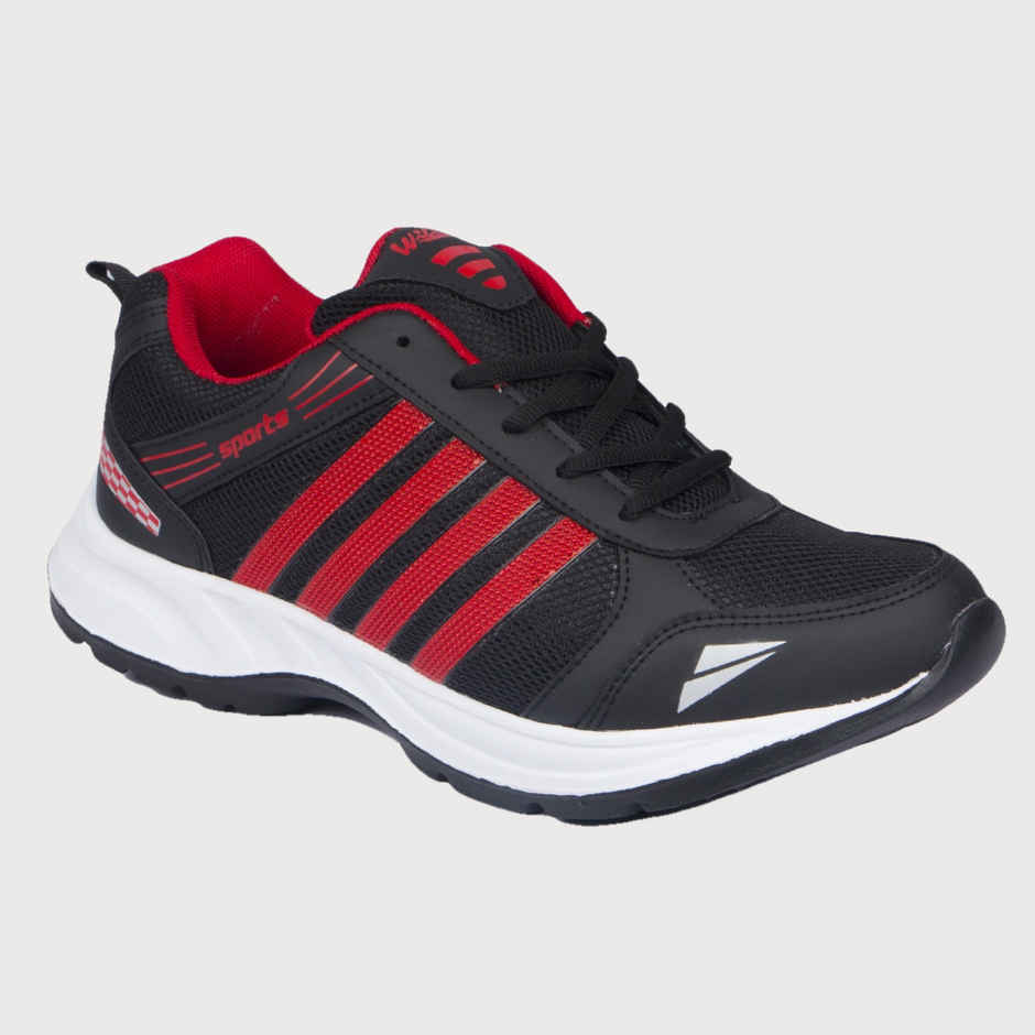 Asian Wndr-13 Men Sports Shoes | Black-Red | Size-7