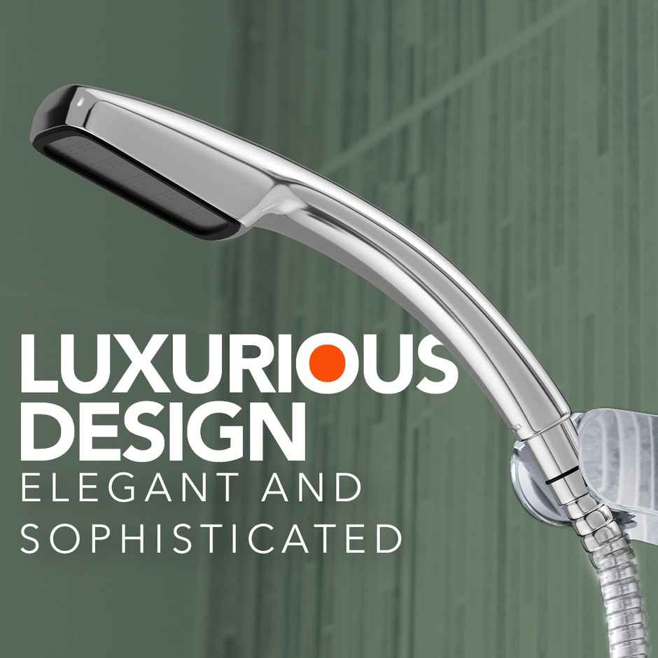 Lorazzo Luxe Hand Shower Set with 1.5 Meter Hose Pipe | SS 304) and Wall Hook