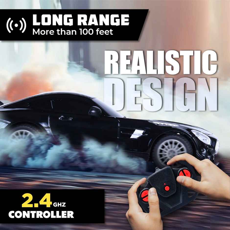 Wembley Mercedez AMG RC Car High Speed Remote Control Car for Kids Rechargeable - Black