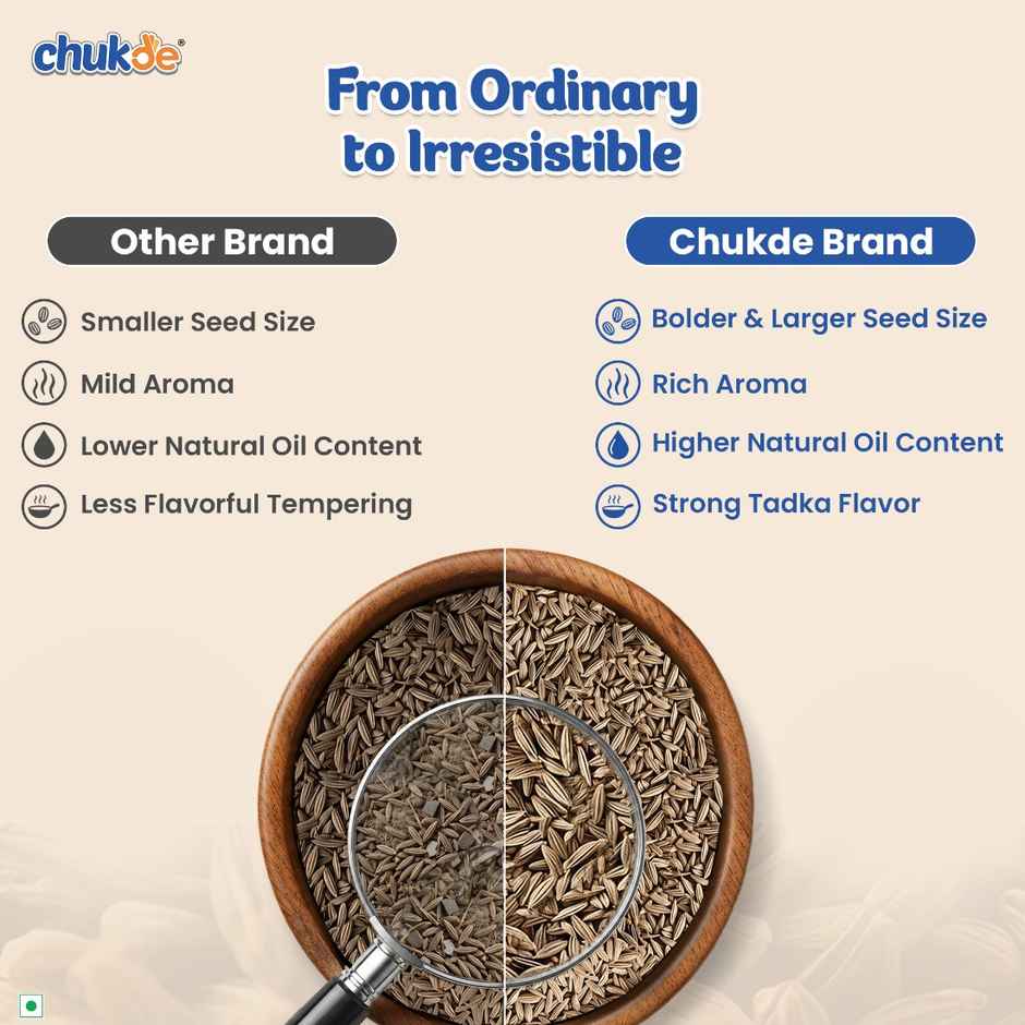 Chukde Cumin Whole Seeds (Jeera Sabut)