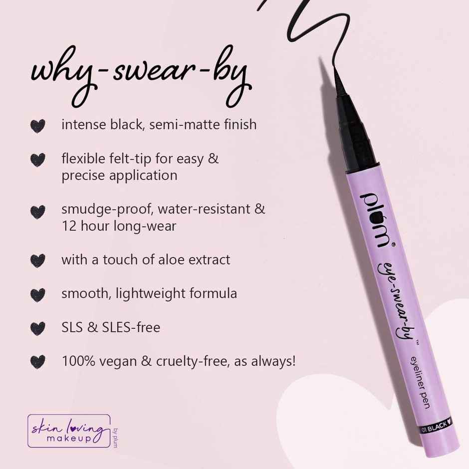Plum Eyeliner - Black | Waterproof