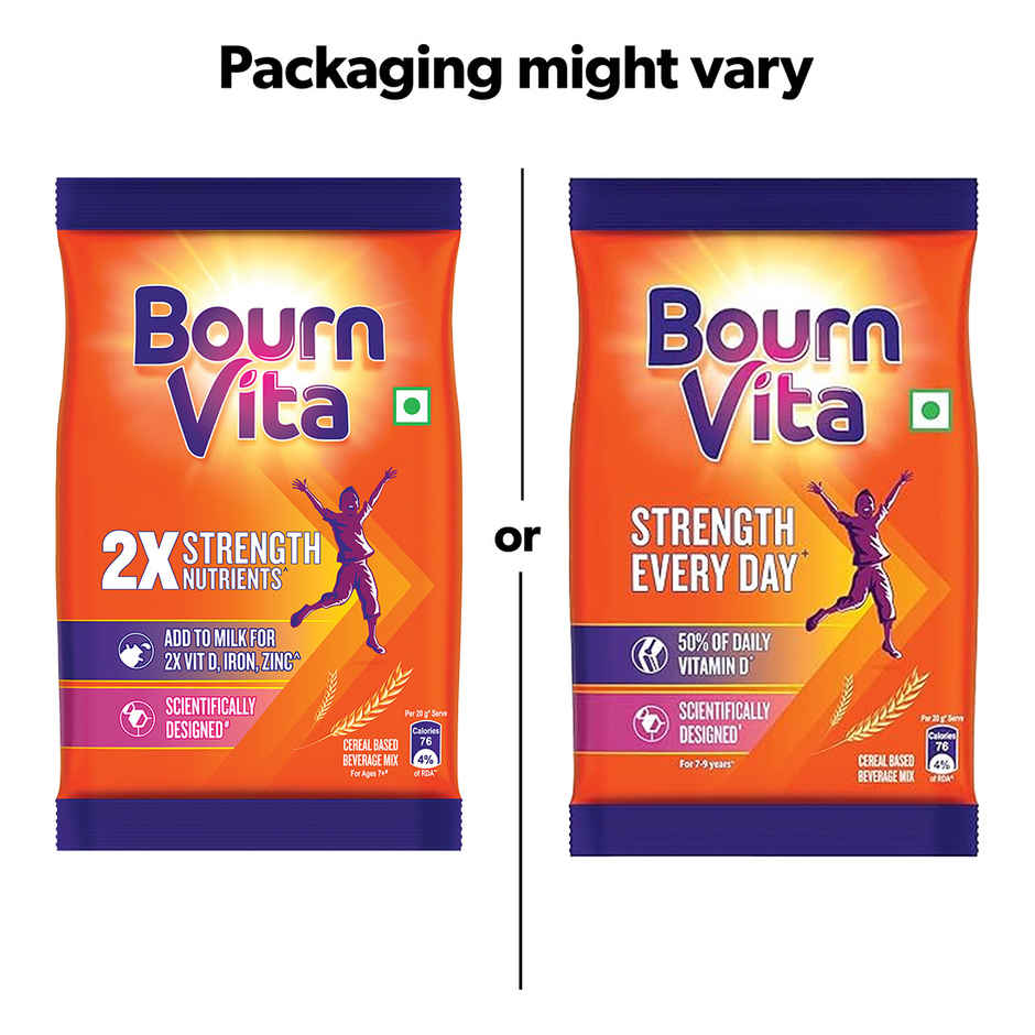 Bournvita Chocolate | Cereal Based Drink Mix Pouch
