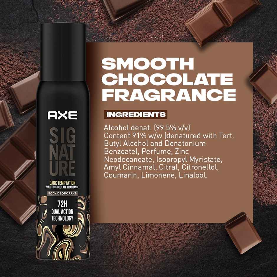 Axe Signature Dark Temptation Long Lasting No Gas Body Deodorant For Men