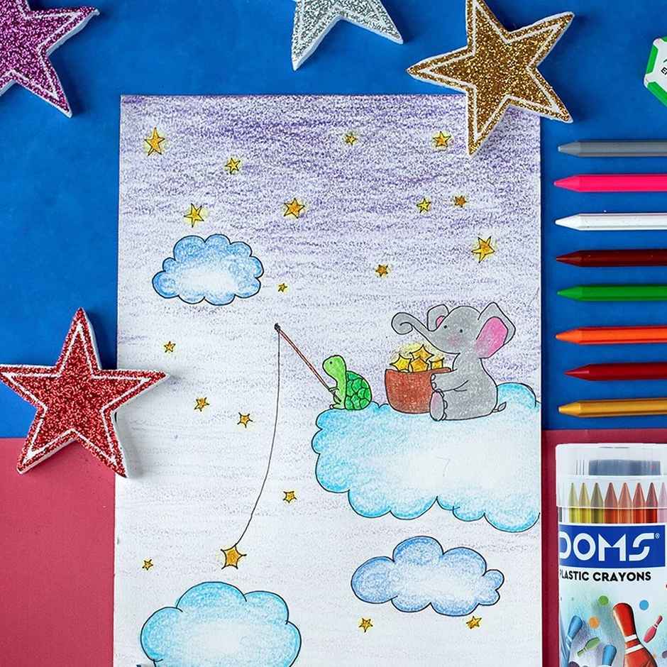 Doms Plastic Crayon Box | Creative Art Set