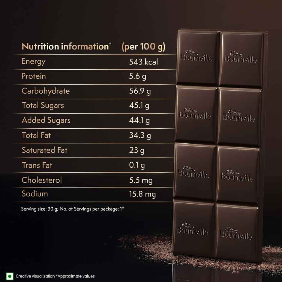 Cadbury Bournville Rich Cocoa 50% Dark Chocolate Bar