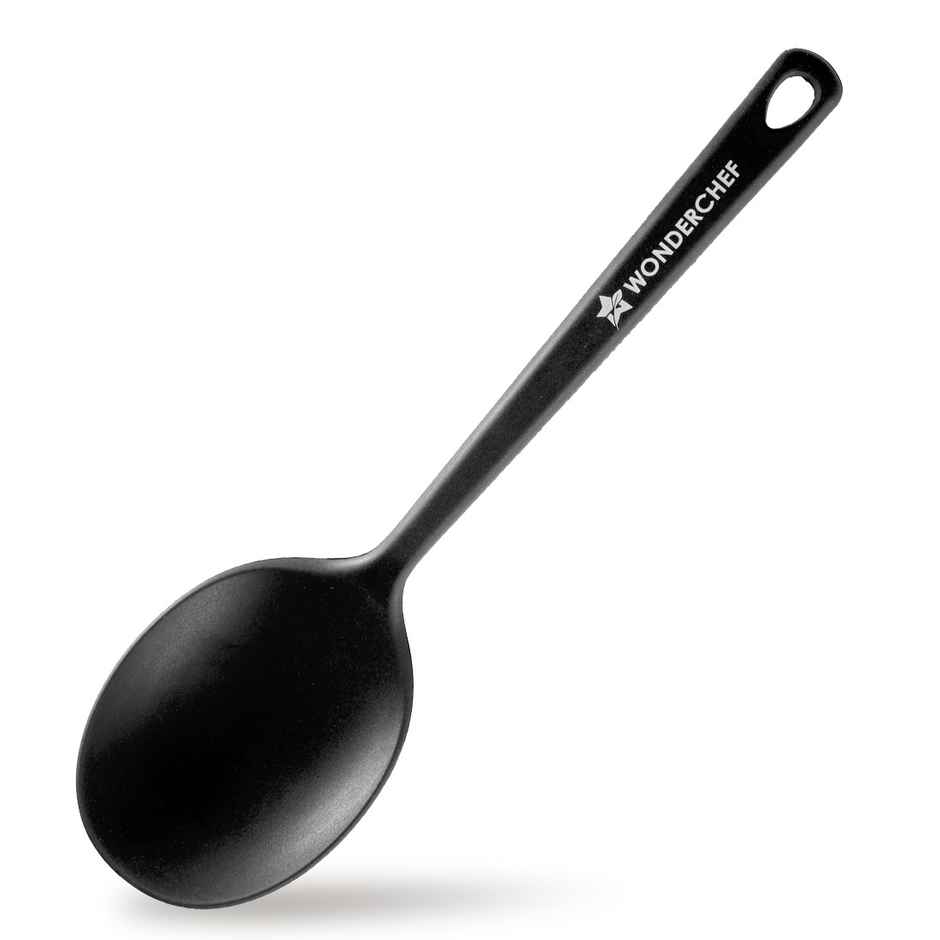 Wonderchef Waterstone Silicon Spoon Black