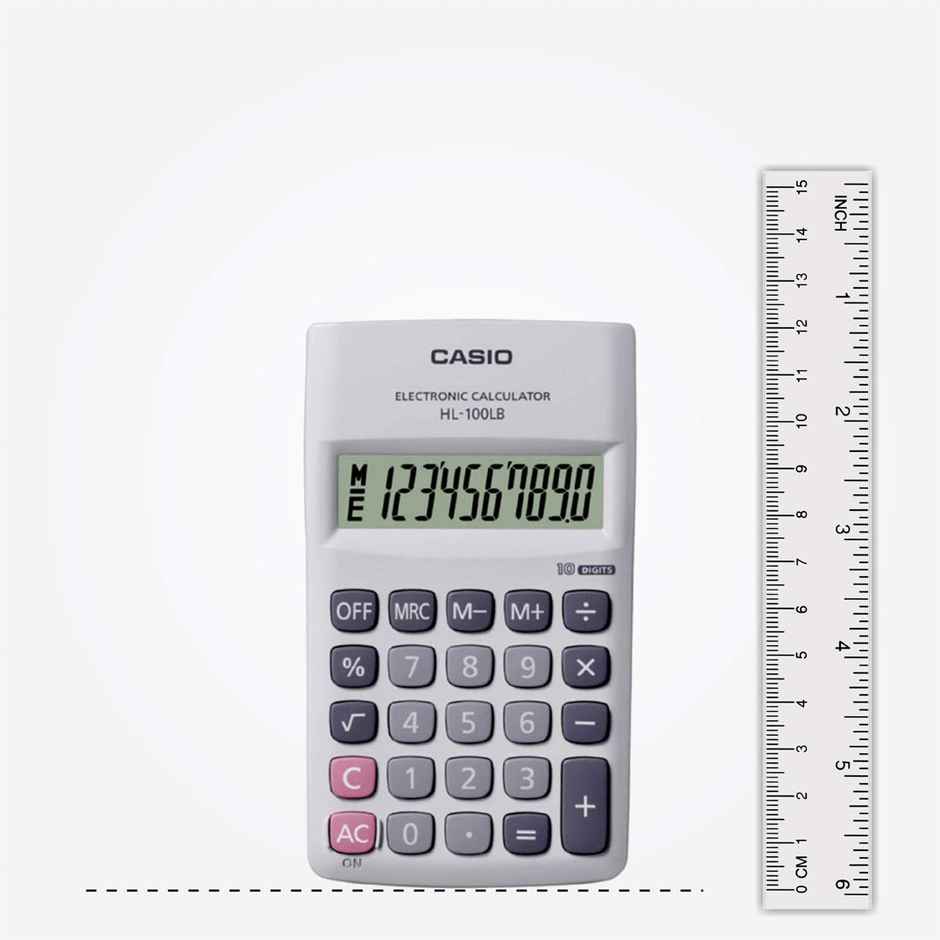 Casio HL-100LB Portable Calculator, 10 Digit