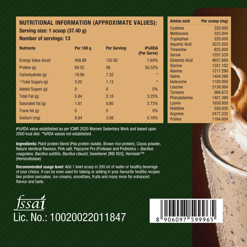 Fast & Up Plant Protein | Cookies & Cream