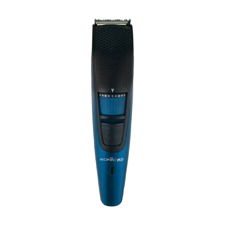 Ikonic Groom & Trim Trimmer, Led, Runtime upto 50 Mins, 10 Adjustable Length Settings - Blue