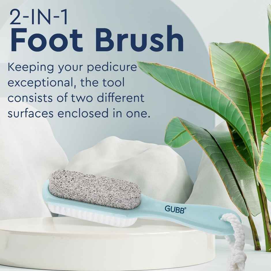 GUBB 2 In 1 Foot Brush With Pumice Stone