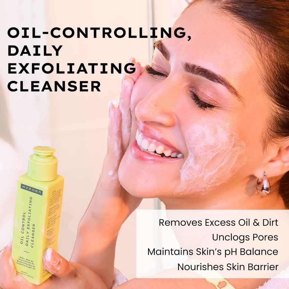 HYPHEN Oil Control Daily Exfoliating Cleanser | For Oily Skin