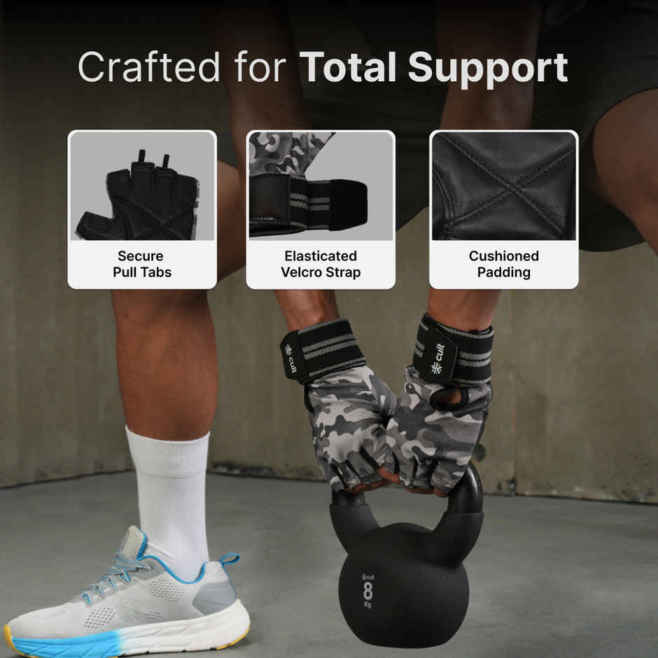 Cultfit Gym Gloves Camo - XL