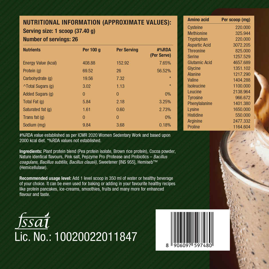 Fast & Up Plant Protein | Cookies & Cream
