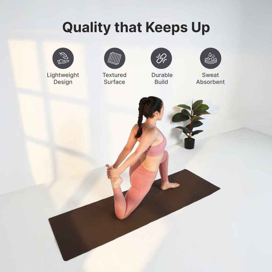 Cultfit EVA Yoga Mat | WS | Brown - 4 mm