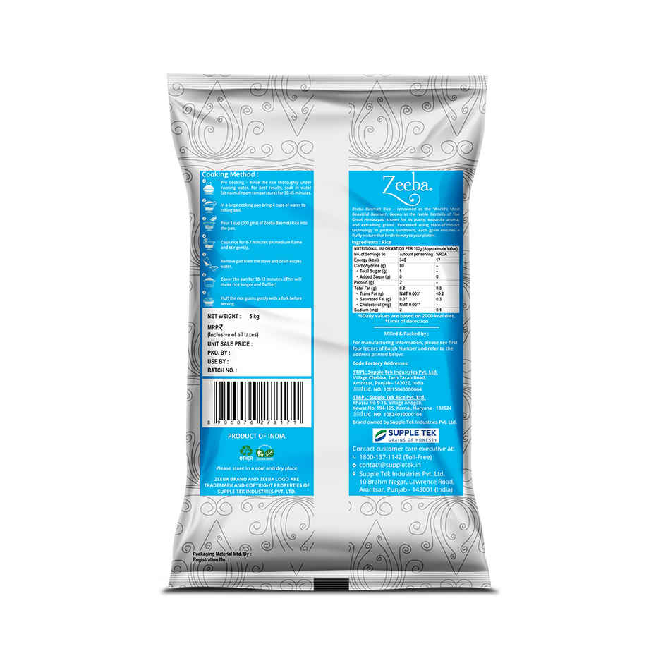 Zeeba Tibar Basmati Rice