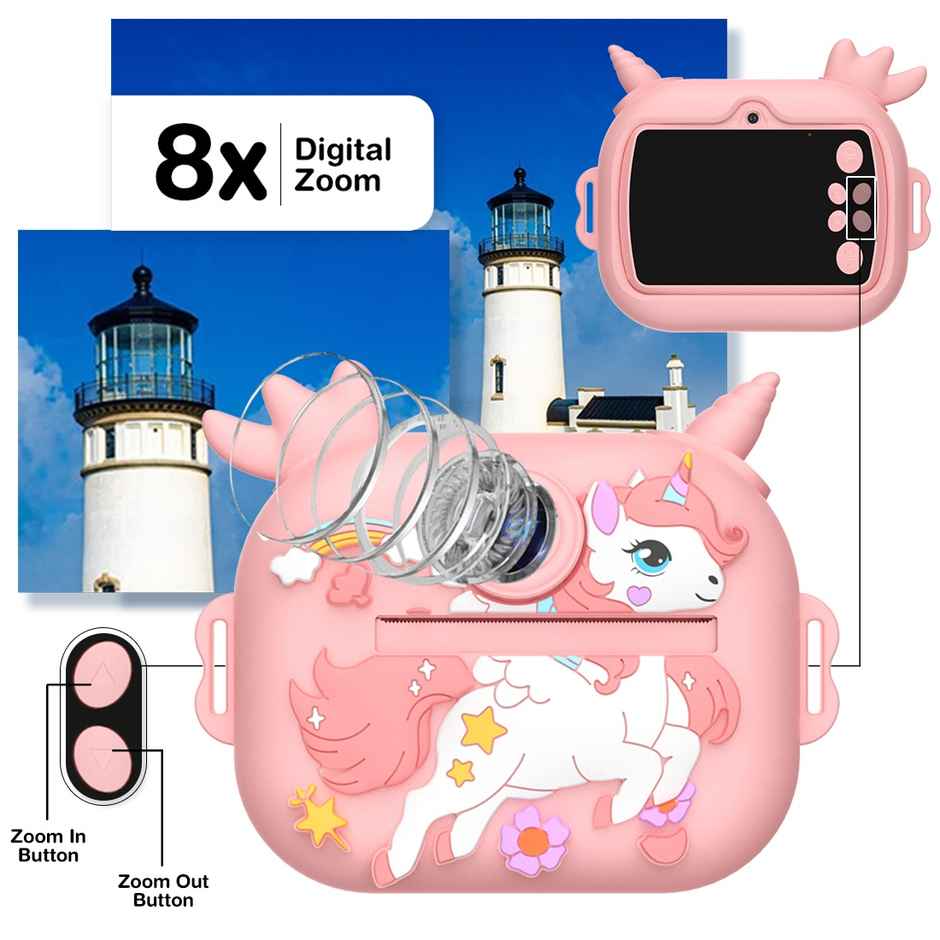 Wembley Digital Camera for Kids with Instant Print | Unicorn Design