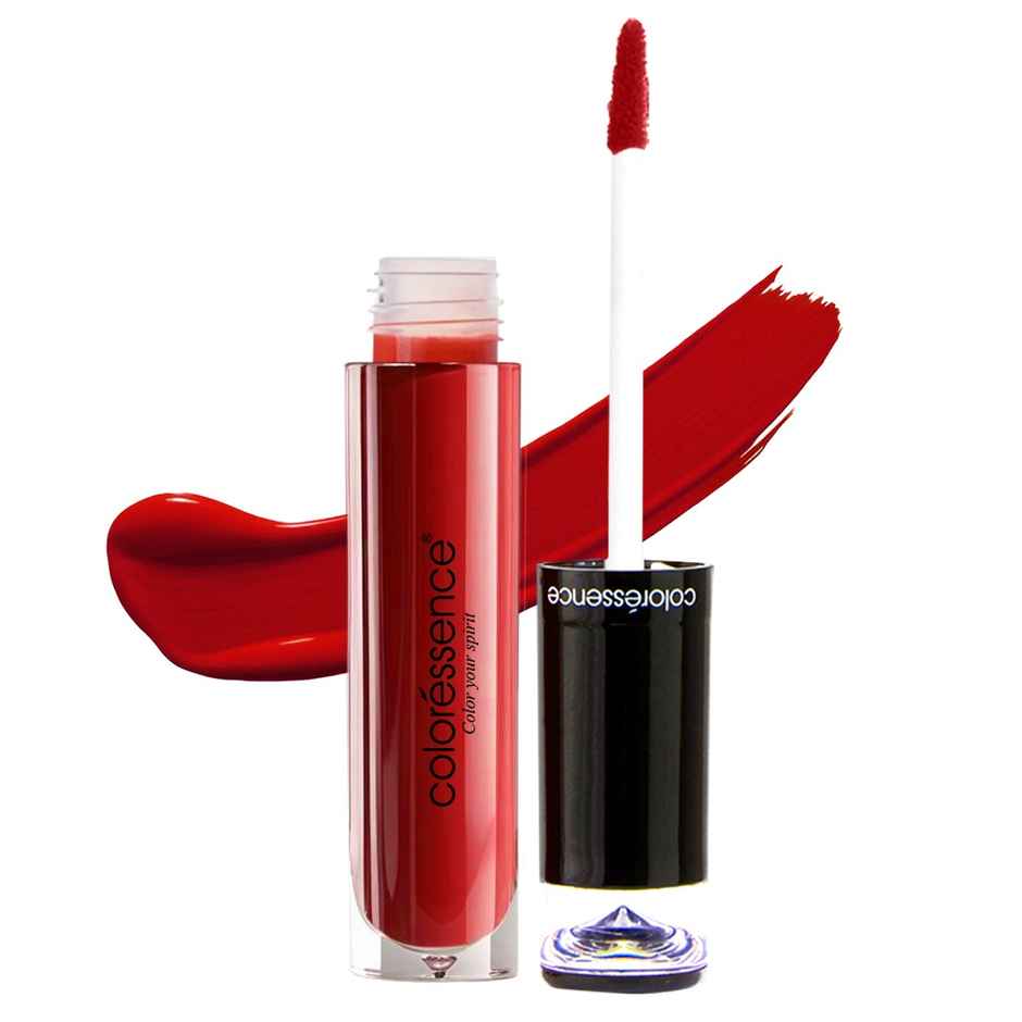Coloressence Liquid Transfer Proof Lipstick | Red Chilly | Matte Finish | Smudgeproof |Long Lasting