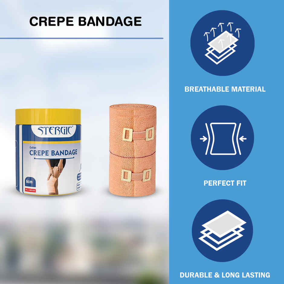 Stergic Crepe Bandage 6 cm x 4 m