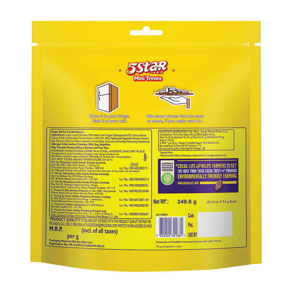 Cadbury 5 Star Mini Treat | Chocolate Pack