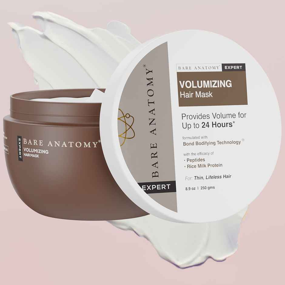 Bare Anatomy Volumizing Hair Mask With Peptides Hair Mask For Dry & Frizzy Hair Men & Women