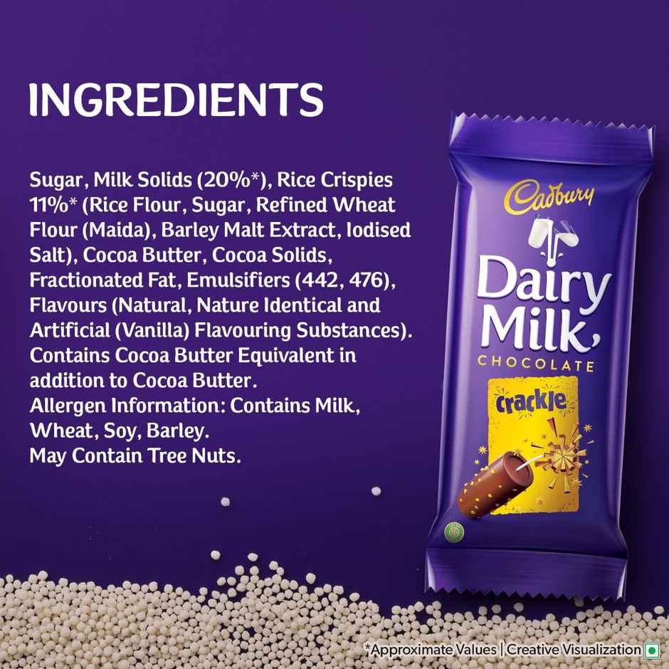 Cadbury Dairy Milk Crackle Chocolate Bar Cricket Pack