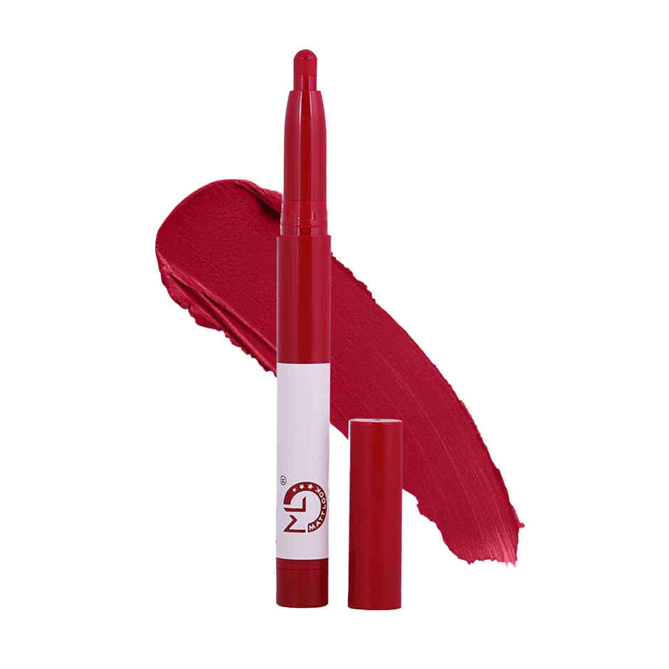 Mattlook Power Last Lip Stain Crayon Lipstick Non Transfer Long Lasting Waterproof | Deep Magenta 15