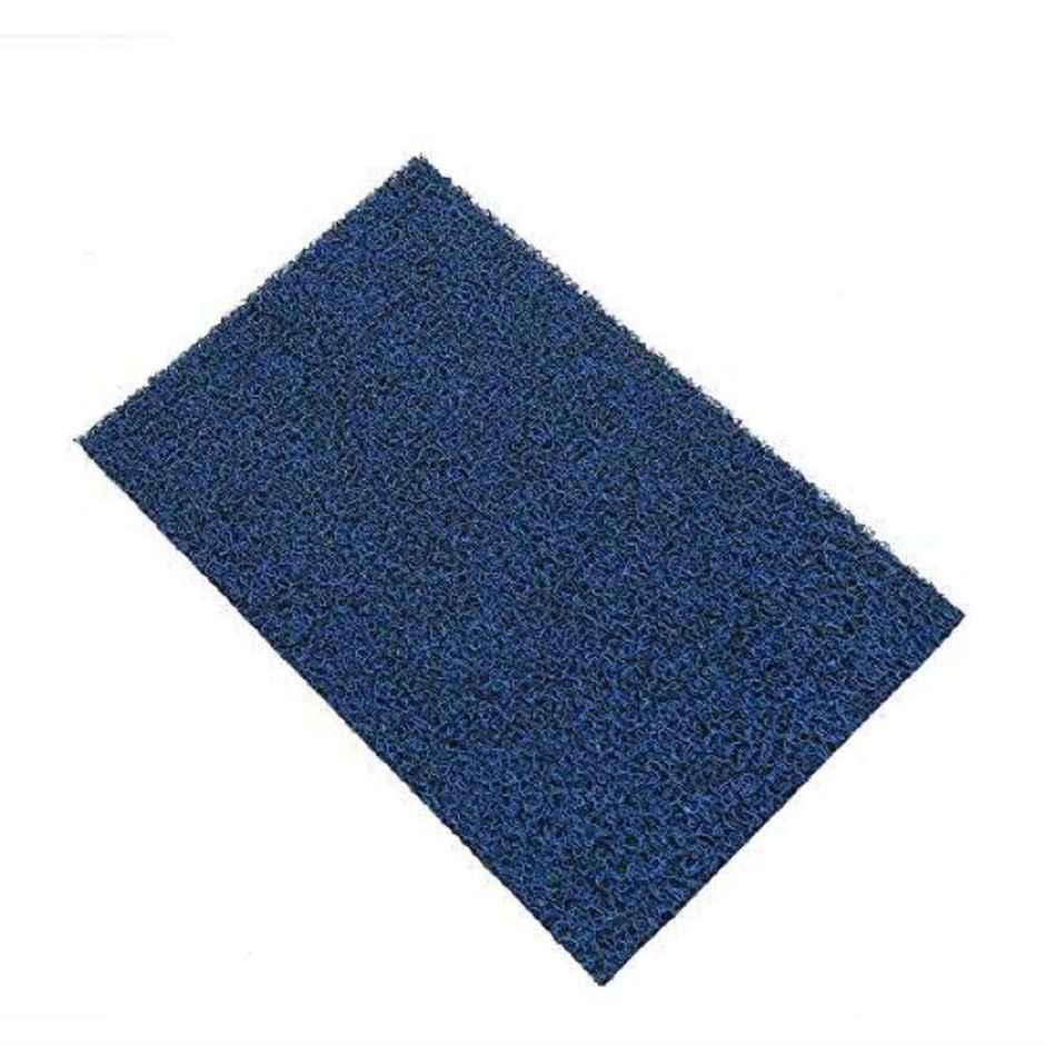 Kuber Industries PVC Anti- Skid Door Mat | Rectangular | 41 x 61 cm | Blue